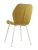 DC825 Стул мягкий, ГОРЧИЧНЫЙ#G62-21 велюр, каркас металл белый КРУГЛЫЙ