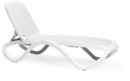 Шезлонг Nardi Omega без подлокотников, белый