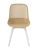 DC271 Стул пластиковый, БЕЖЕВЫЙ, ноги белые