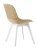 DC271 Стул пластиковый, БЕЖЕВЫЙ, ноги белые
