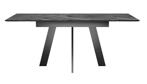 Стол DikLine SKM120 Керамика Черный мрамор/подстолье черное/опоры черные (2 уп.)