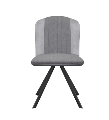 Стул DikLine 299 поворотный NS10 GREY/C50 светло-серый, ножки черные