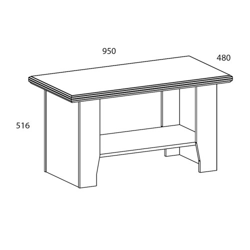 SEVILLA, Стол журнальный. Цвет БЕЛЫЙ