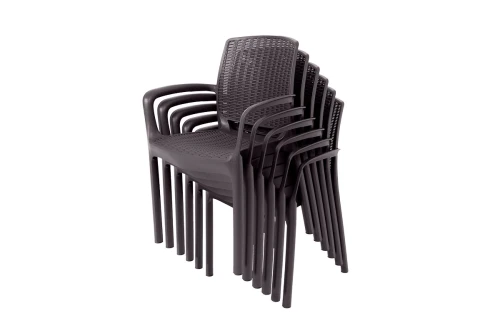 Комплект мебели Barcelona Set, венге (6 стульев Jersey венге/1 стол Fiji венге)