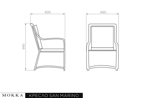 Комплект плетеной мебели МОККА SAN MARINO (стол обеденный, 8 кресел), Бежевый