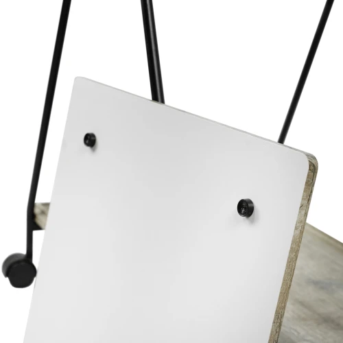 Стол сервировочный Милн черный/дуб крымский состаренный