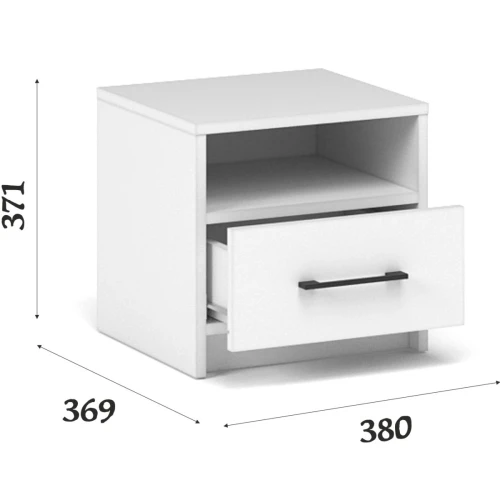 Тумба «Чикаго» (2 шт), белая