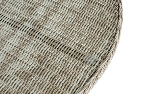 "Эспрессо" плетеный круглый стол, диаметр 118 см, цвет бежевый