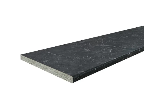 Столешница Hard-38U Прямая (упак.) Кварцит Неро