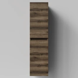 Пенал Бест 35 (2 двери) подвесной, Дуб крымский коричневый ПВХ 131005-9005, левый, бельевая корзина