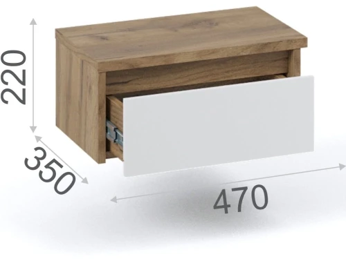 Спальня «Мишель» 3шк, Дуб крафт золотой/Белый жемчуг