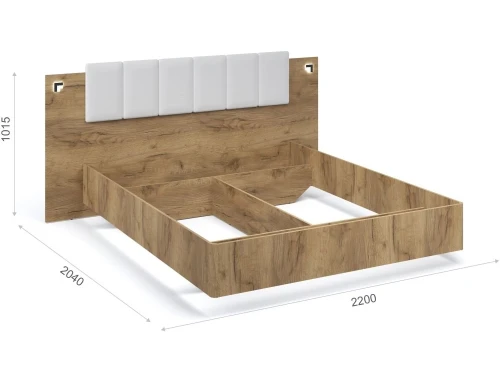 Спальня «Мишель» 3шк, Дуб крафт золотой/Белый жемчуг