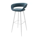 Стул барный Барни Р 900, b08 BLUE LUX/БЕЛЫЙ Стул барный Барни Р 900, b08 BLUE LUX/БЕЛЫЙ