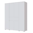 Шкаф четырехстворчатый Плейона, белый