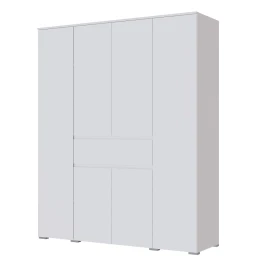 Шкаф четырехстворчатый Плейона, белый