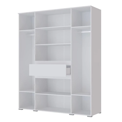 Шкаф четырехстворчатый Плейона, белый