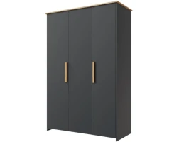 Шкаф «Скандинавия 3Д» КМК 0905.7, Графит/ дуб наварра