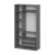 Шкаф распашной с наполнением (7 полок + 2 ящика + штанга) ШК 5 (1200), Графит