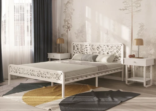 Кровать КМД 16 ОРИОН 160 белый