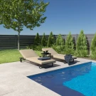 Шезлонг COSTA на колесах бежевый - каркас карбон Шезлонг COSTA на колесах бежевый - каркас карбон