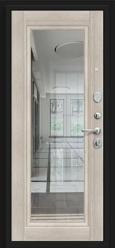 Входная дверь с зеркалом BRAVO Форм Kale Almon/Cappuccino Veralinga 