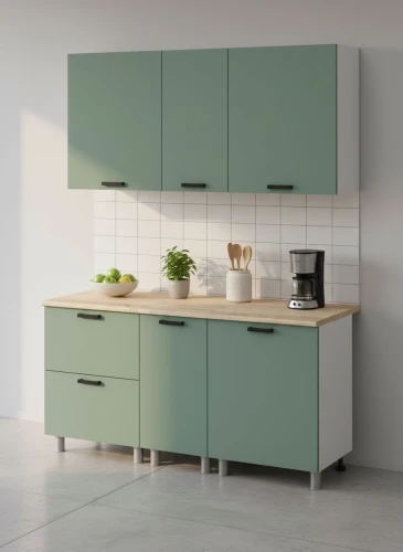 Готовый кухонный гарнитур МК Аленушка 1,6м в.4 Орешник Матовая Мята,скоба черный,сонома (без столешницы)