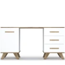 Стол письменный Вега Скандинавия 140, белый глянец