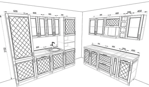 Кухня Барселона Комплектация 1