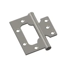 Петля без врезки стальная 2ВВ 75*63*2,5 (универс.) МатНикель Петля без врезки стальная 2ВВ 75*63*2,5 (универс.) МатНикель