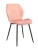 DC828 Стул мягкий, ПЫЛЬНО-РОЗОВЫЙ#G62-23 велюр, каркас металл черный КРУГЛЫЙ