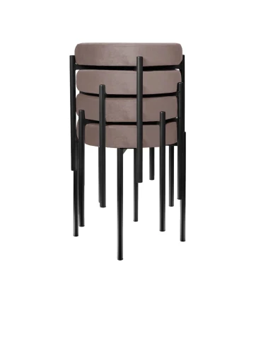 Комплект 2 шт. Табурет DikLine, B5 LATTE, ножки черные