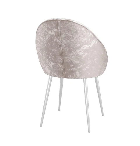 Стул DikLine 234 поворотный, M02 бежевый, ножки белые