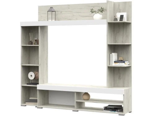 Стенка «Васанта», Софт вайт/Дуб крафт белый