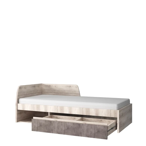 Кровать 90 , JAZZ, цвет Каштан найроби/Оникс