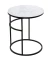 Журнальный столик Френсис Белый мрамор, стекло/ черный M-city