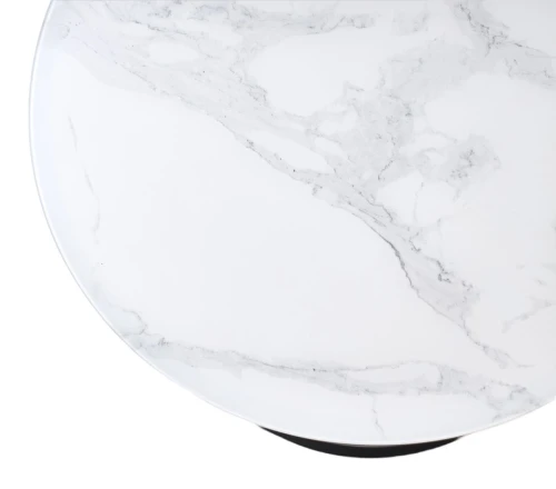 Журнальный столик Френсис Белый мрамор, стекло/ черный M-city