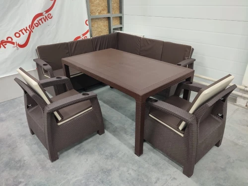 Обеденная группа под искусственный ротанг YALTA LARGE MAXI SET