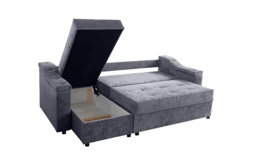 МЯГКАЯ МЕБЕЛЬ, Диван угловой FELLINI. Цвет NEBBY 025