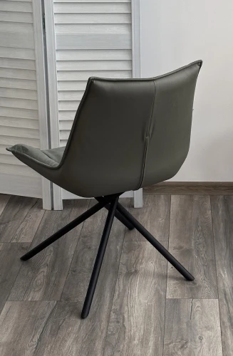 Стул ОСЛО Atmocfera 695 Зеленый / Orakul 695 Зеленый / Черный каркас M-City