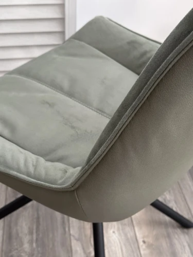 Стул ОСЛО Atmocfera 695 Зеленый / Orakul 695 Зеленый / Черный каркас M-City