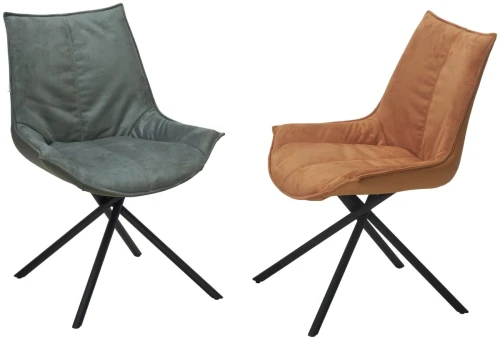 Стул ОСЛО Atmocfera 695 Зеленый / Orakul 695 Зеленый / Черный каркас M-City