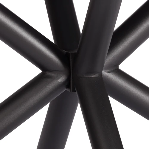 Стол обеденный Winston/Винстон столешница керамика (глянцевая) / опоры металл, белый/черный, (120+30+30)x80x75(+1) см