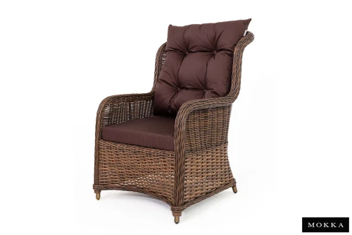 Комплект плетеной мебели МОККА SAN MARINO (стол обеденный, 8 кресел), Бронзовый