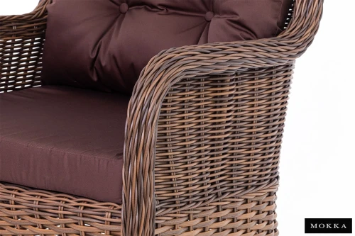 Комплект плетеной мебели МОККА SAN MARINO (стол обеденный, 8 кресел), Бронзовый