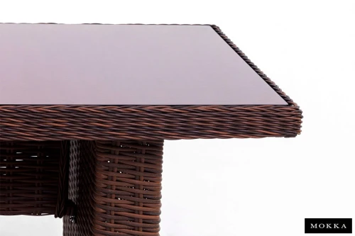 Комплект плетеной мебели МОККА SAN MARINO (стол обеденный, 8 кресел), Бронзовый