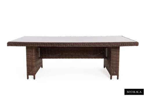 Комплект плетеной мебели МОККА SAN MARINO (стол обеденный, 8 кресел), Бронзовый