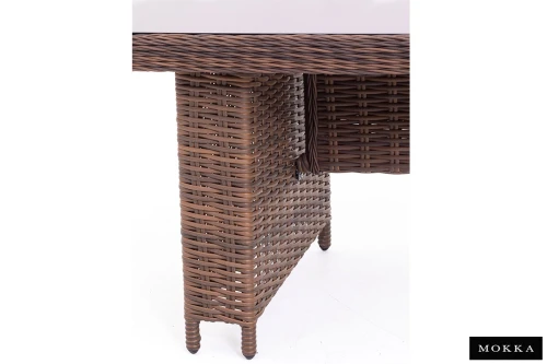 Комплект плетеной мебели МОККА SAN MARINO (стол обеденный, 8 кресел), Бронзовый