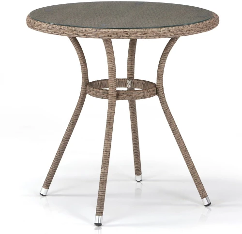 Плетеный стол T282ANT-W56-D72 Light Brown