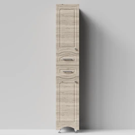 Пенал Адам 35 напольный, Дубослив ореховый светлый ПВХ 3445, левый