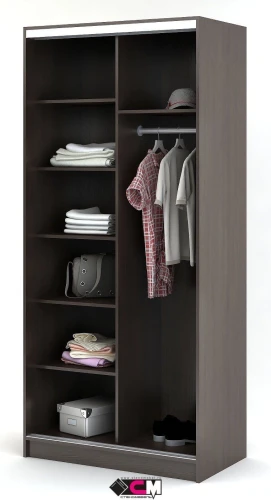 Шкаф-купе двухдверный Альянс 1.0